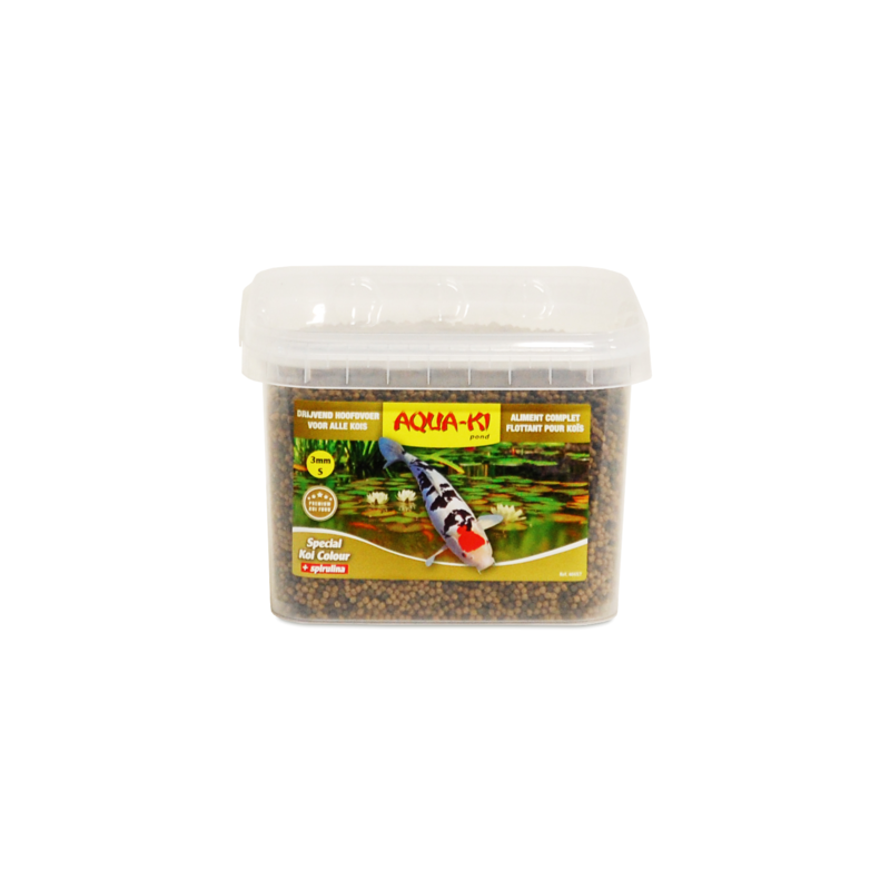 Nourriture pour carpe Koi Couleur 3mm Seau 3.5L Marron - BENELUX - BEN-46657