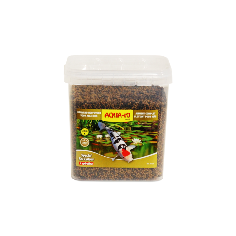 Nourriture pour carpe Koi Couleur 3mm Seau 5.4L Marron - BENELUX - BEN-46658