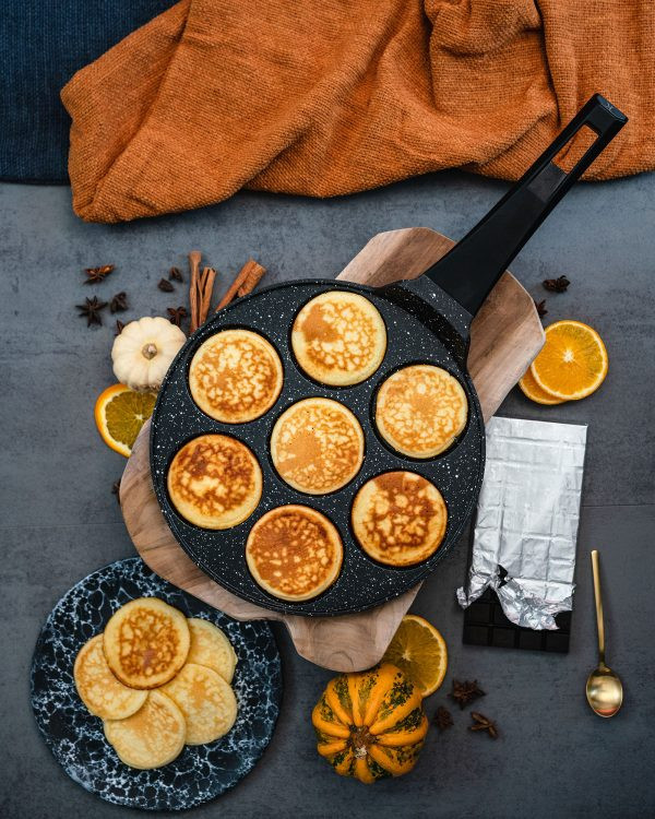 Poêle à Pancakes Lisse 26cm Noir - KLAUS 