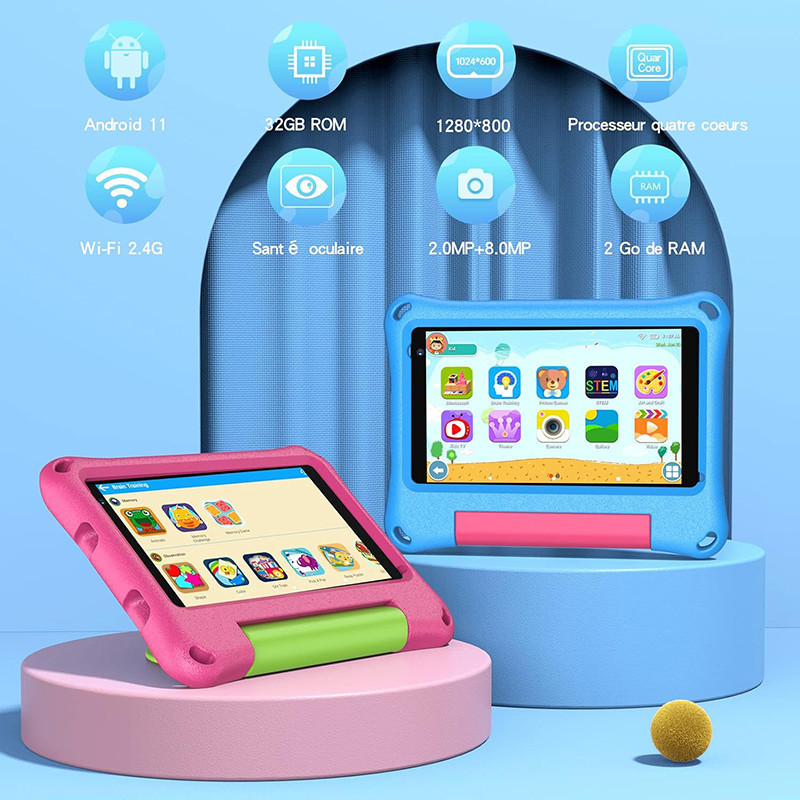 Tablette pour enfants M7 2/32Go Bleu - VASOUN