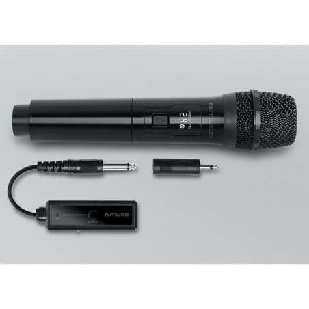 Microphone sans fil avec afficheur à LED Noir - MUSE