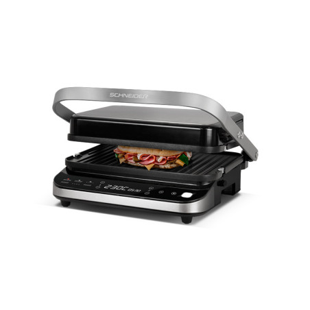 Grille-viandes 3en1 2000W Inox - SCHNEIDER - SCGR2000X