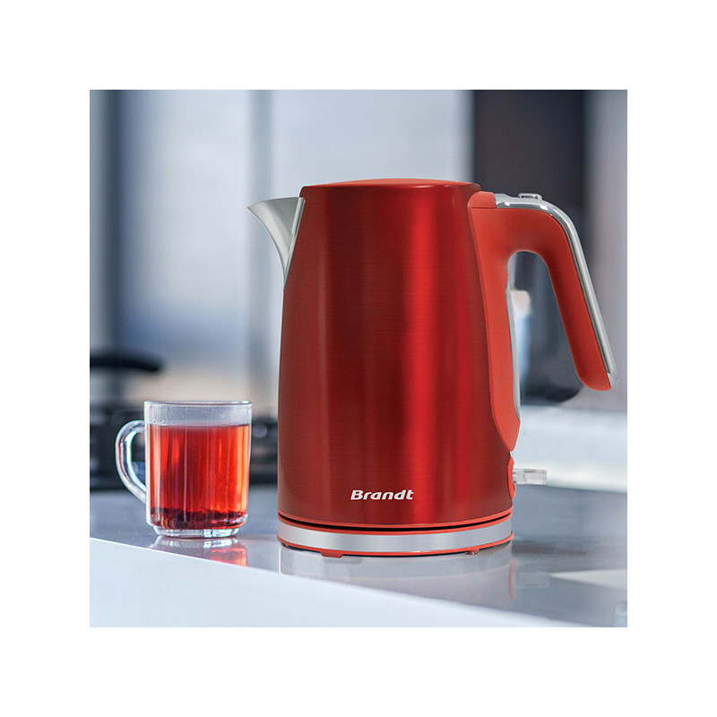 Bouilloire 1.7L 2200W Rouge - BRANDT - BO1703R