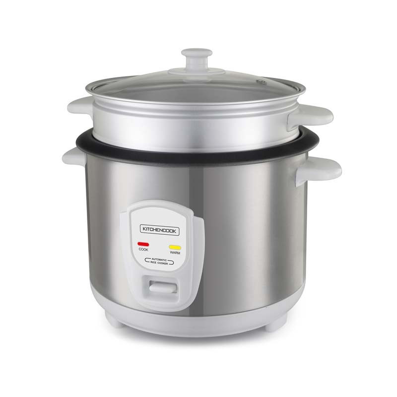 Cuiseur à riz 1.8L + Panier vapeur Japan X Gris - KITCHENCOOK - JAPANXGRIS