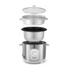 Cuiseur à riz 1.8L + Panier vapeur Japan X Gris - KITCHENCOOK - JAPANXGRIS