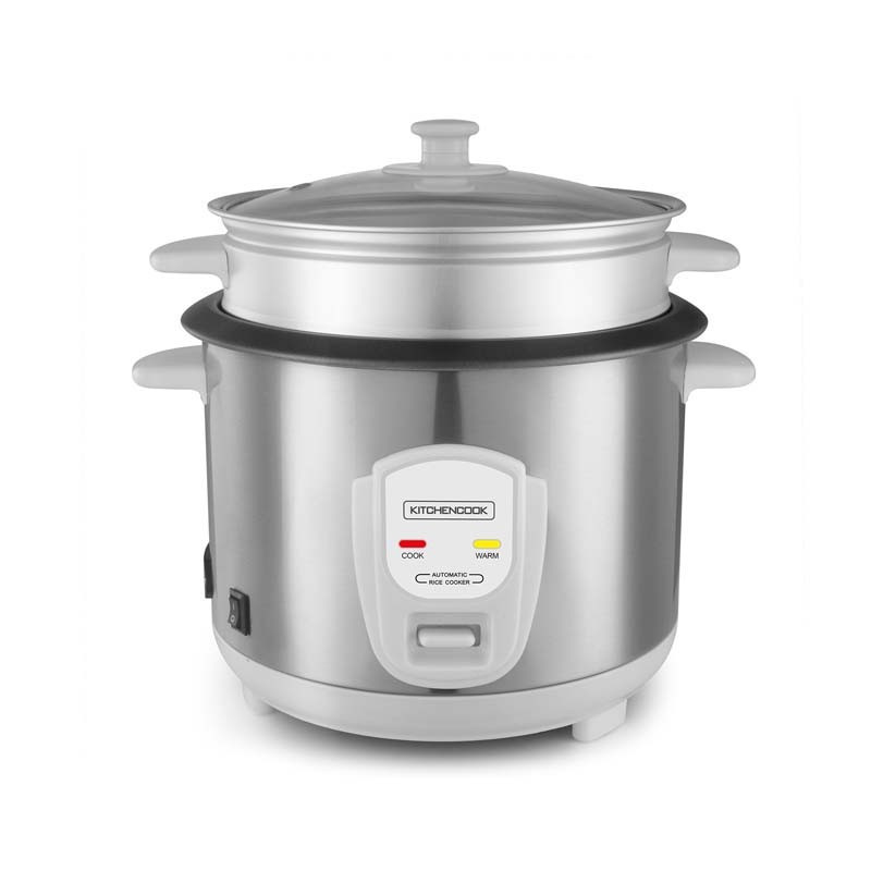 Cuiseur à riz 1.8L + Panier vapeur Japan X Gris - KITCHENCOOK - JAPANXGRIS