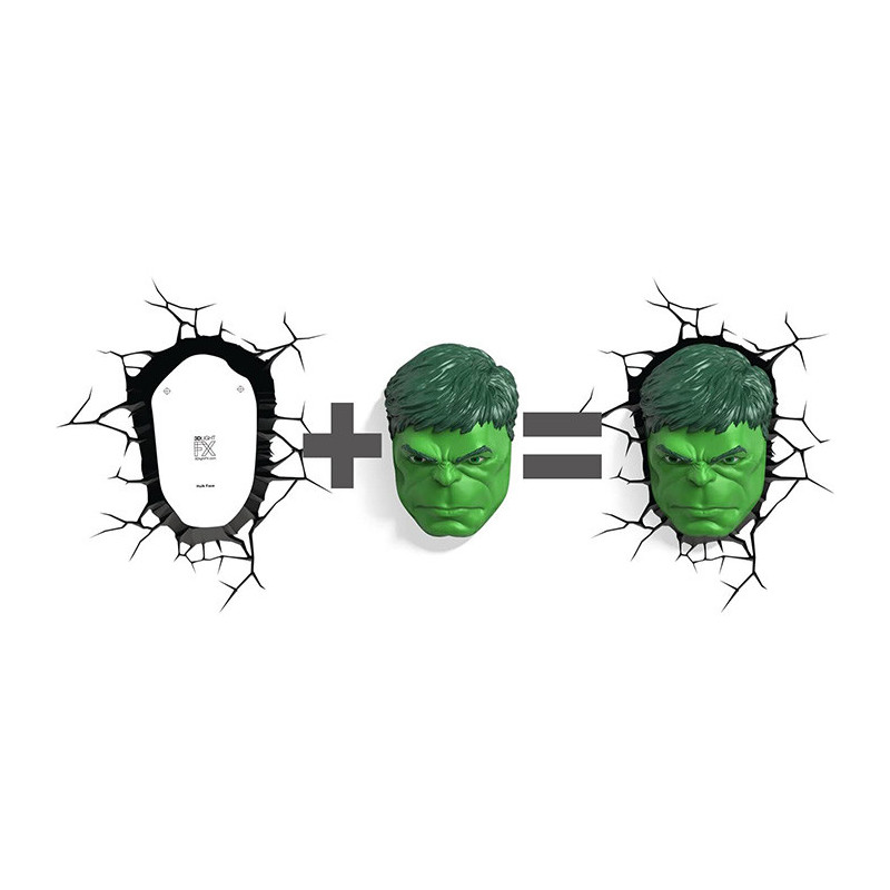 Lampe 3D Led Marvel Hulk - 3D LIGHT FX - 81670022249