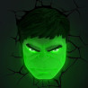 Lampe 3D Led Marvel Hulk - 3D LIGHT FX - 81670022249