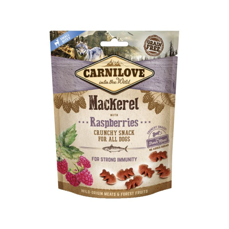 Friandise pour chien au maquereau & framboise 200g - CARNILOVE 