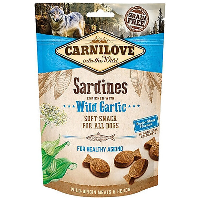 Friandise pour chien à la sardine & à l’ail 200g - CARNILOVE 