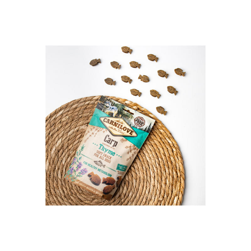 Friandise pour chien carpe & thym 200g - CARNILOVE