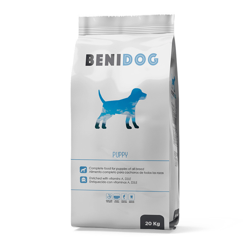 Croquettes pour chiots & chiennes en lactation 20kg - BENIDOG - PAC17020