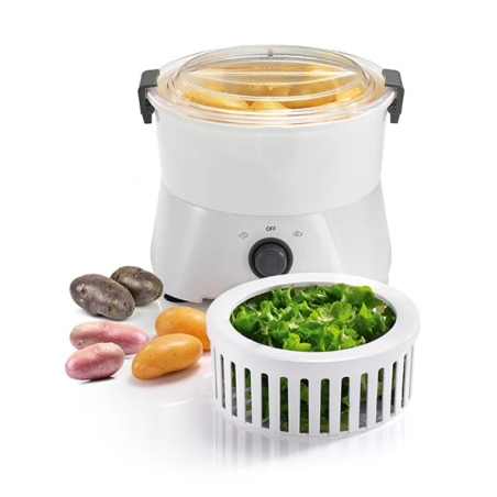 Eplucheuse à pommes de terre électrique 85W Blanc - KITCHENCHEF - KS.EPL900ES