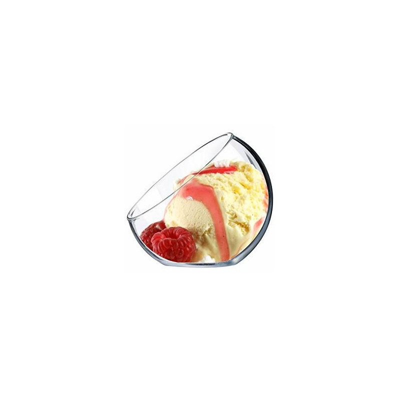 Coupe à glace en verre transparent 4cl