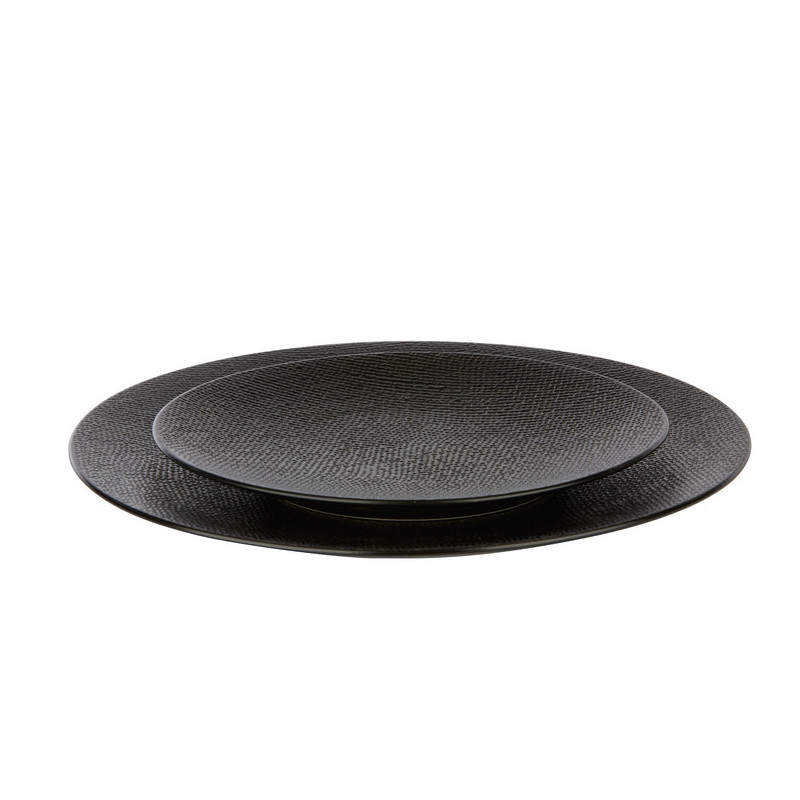 Assiette à dessert Vesuvio 20.5cm Noir 