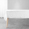 Nappe Rectangulaire Microfibre Unie Suzy 140x240cm Blanc 