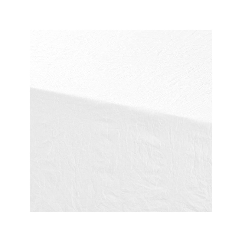Nappe Rectangulaire Microfibre Unie Suzy 140x240cm Blanc 