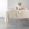 Nappe Rectangle Microfibre Unie Lavee Suzy 140x240cm Naturel - DOUCEUR D'INTERIEUR - 1723120