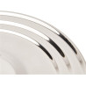 Couvercle en acier inoxydable D16/18/20 cm