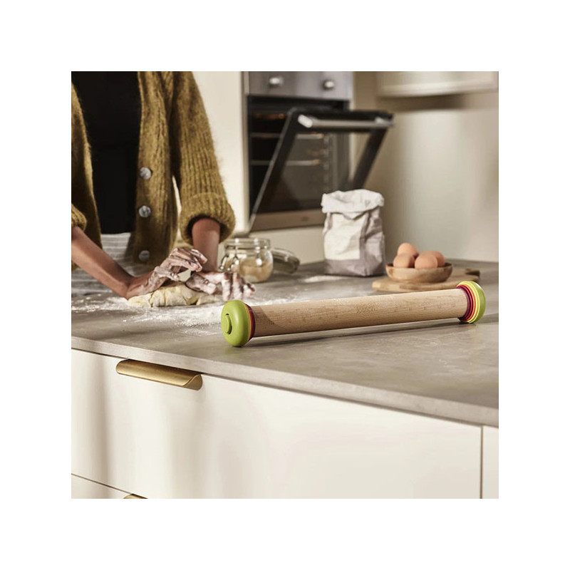 Rouleau à pâtisserie ajustable PrecisionPin Naturel - JOSEPH JOSEPH - 40114