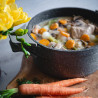 Cocotte traditionnelle en fonte 20cm Gris pierre - KLAUS 