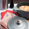 Cocotte traditionnelle en fonte 20cm Gris pierre - KLAUS 