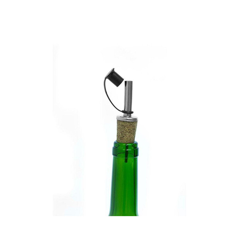 Set de 2 Bouchons en liège bec verseur 10cm Naturel & Argent - COOK CONCEPT - KA1313RD
