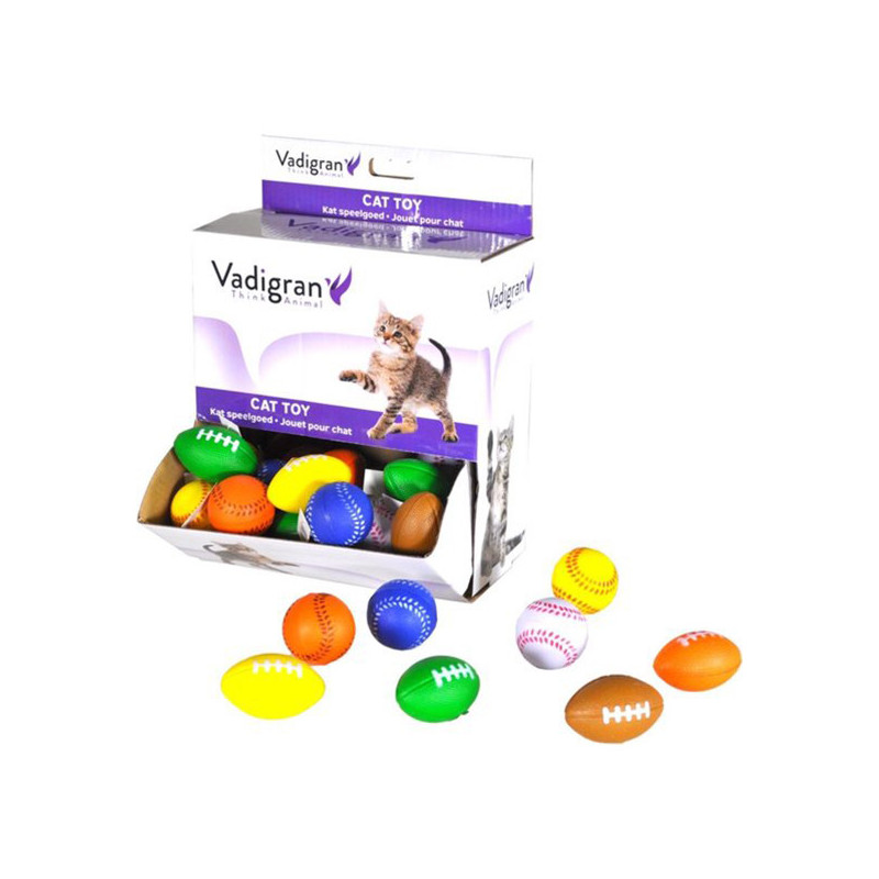 Jouet chat balle de sport éponge - VADRIGAN 