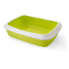 Bac à litière pour chat Iriz50 50x37x14cm bord Limon/Blanc - SAVIC - VAD-2749