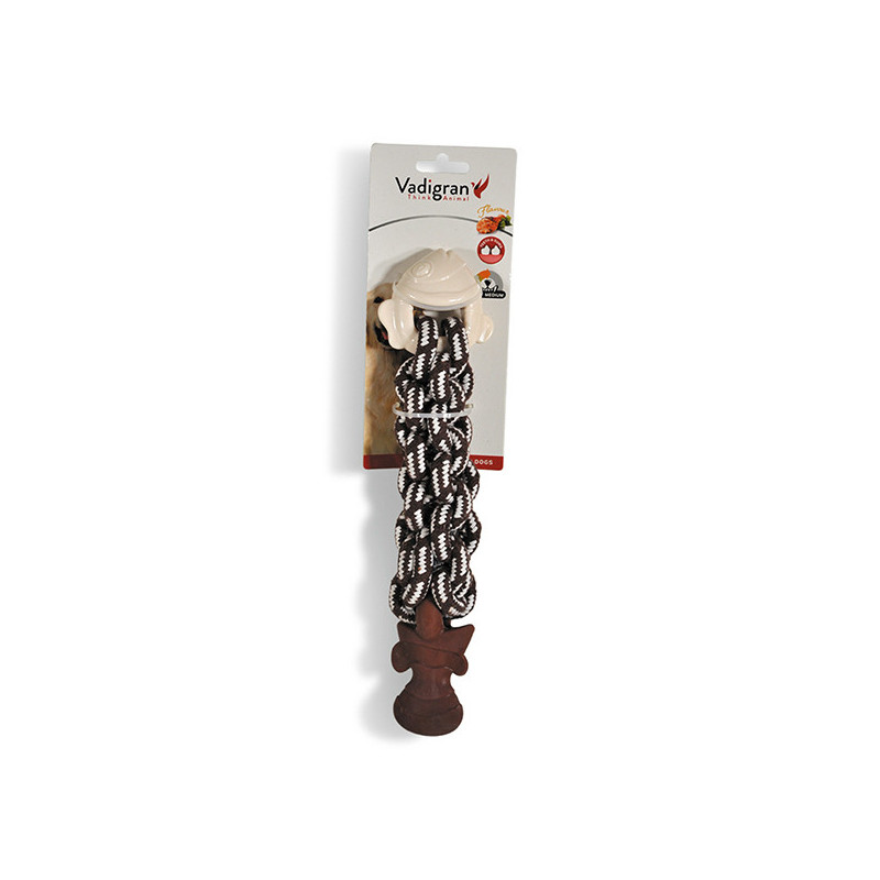 Jouet pour chien TPR verrouillable poisson saveur poulet 28cm Marron/Blanc - VADIGRAN - VAD-14074