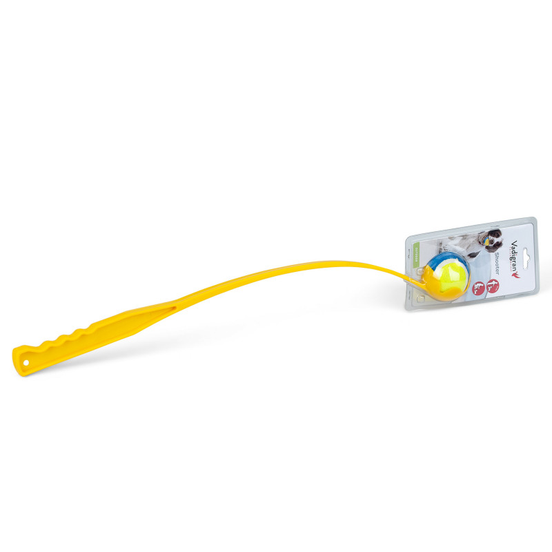 Jouet pour chien shooter + tennis jaune 65cm - VADIGRAN - VAD-13399