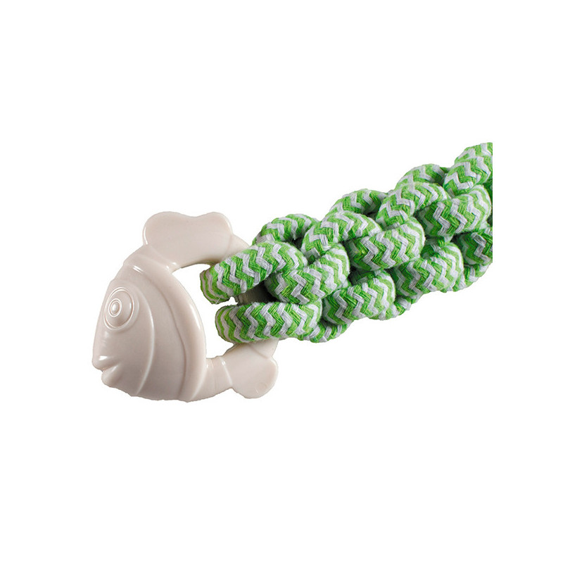 Jouet pour chien TPR verrouillable poisson saveur menthe 28cm Vert/Blanc - VADIGRAN - VAD-14077