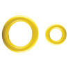 Jouet pour chien Anneau caoutchouc Ø9cm Jaune - VADIGRAN - VAD-14159