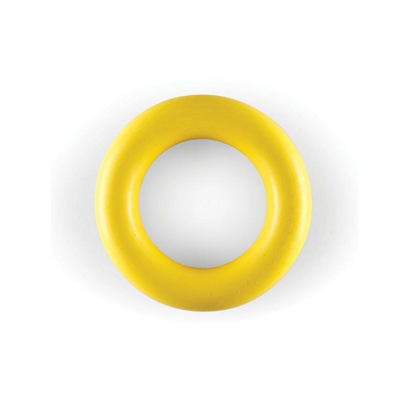 Jouet pour chien Anneau caoutchouc Ø9cm Jaune - VADIGRAN - VAD-14159