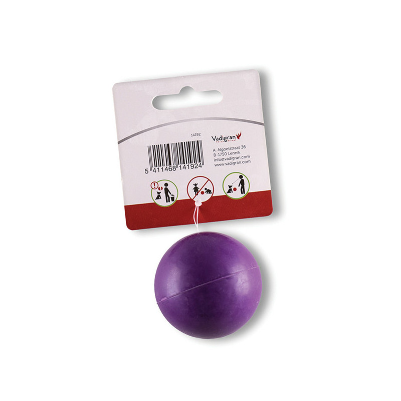 Jouet pour chien balle caoutchouc Ø5cm Violet - VADIGRAN - VAD-14192