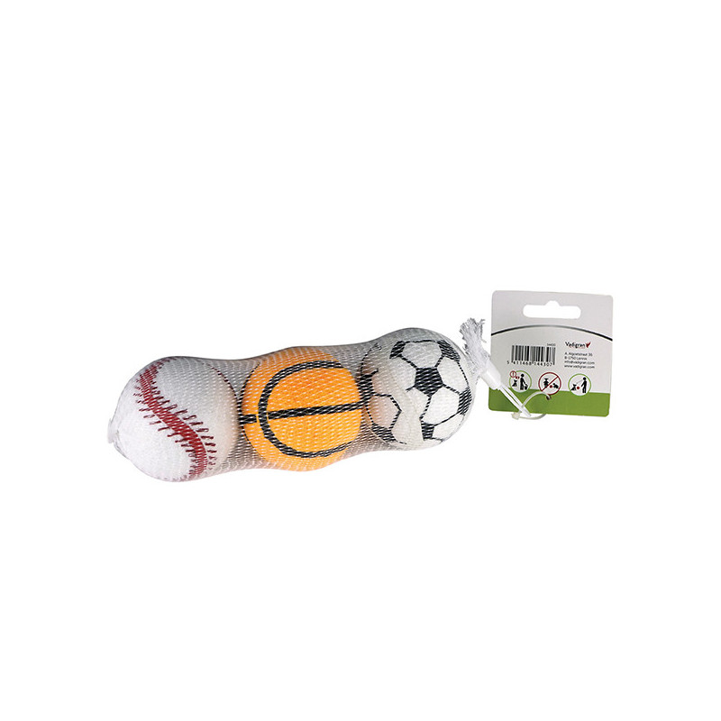 Jouet pour chien Vinyl Balles de sport Ø6.5cm - VADIGRAN - VAD-14430