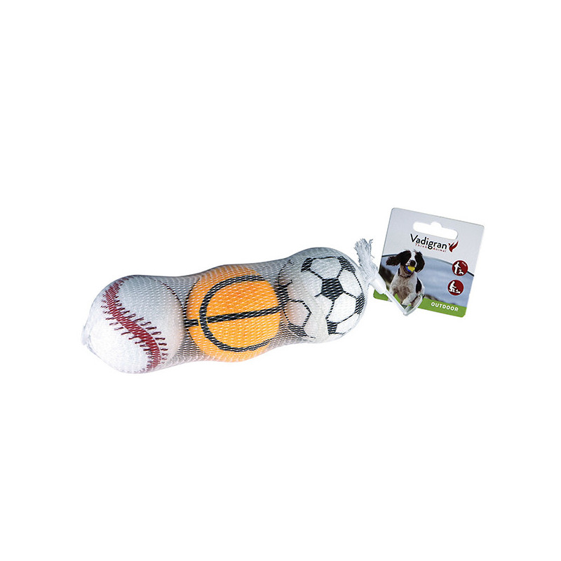Jouet pour chien Vinyl Balles de sport Ø6.5cm - VADIGRAN - VAD-14430