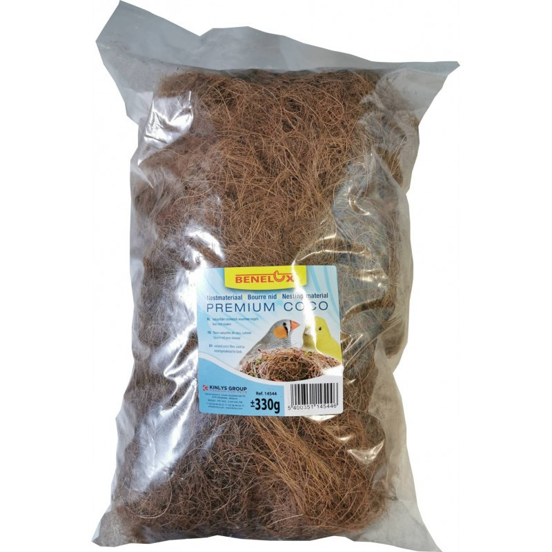 Bourre nid fibre de coco +/-330g Marron - BENELUX - BEN-14544