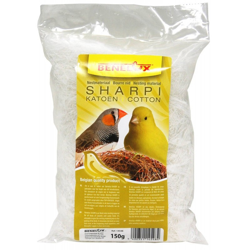 Bourre nid Sharpi de Coton 150g Blanc - BENELUX - BEN-14548