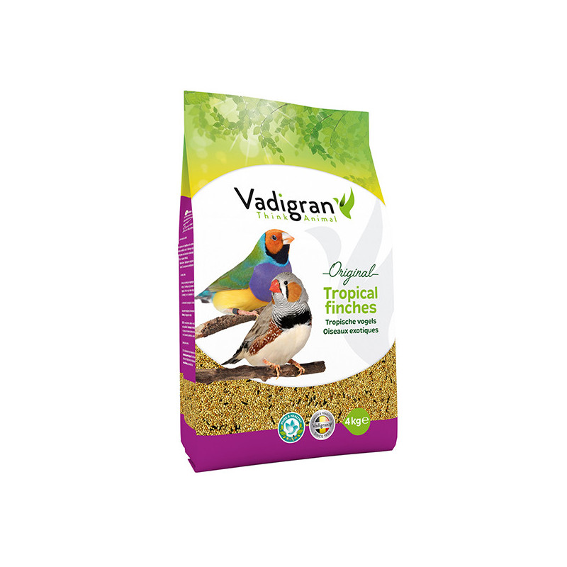 Mélange de graines pour Oiseau tropical exotiques 4kg - VADIGRAN - VAD-272