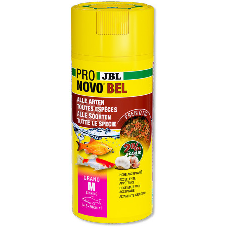 Granulés pour poissons d'aquarium M 250mL - JBL  ProNovo Bel Grano