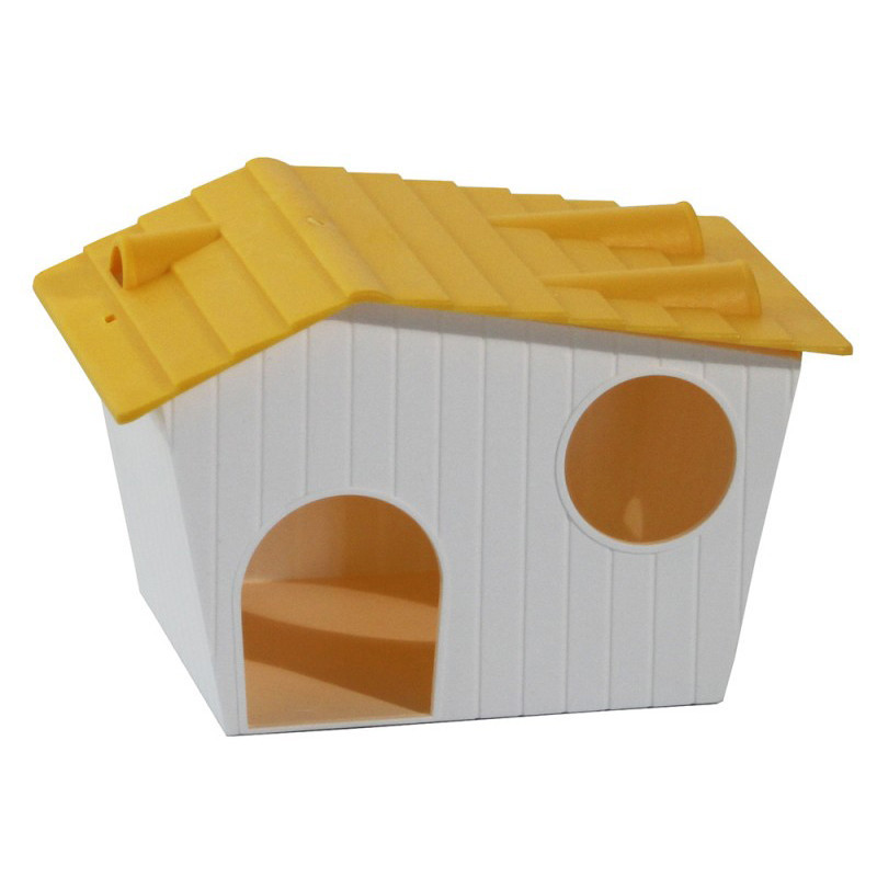 Mini chalet pour rongeurs en plastique - MCO-CHA099