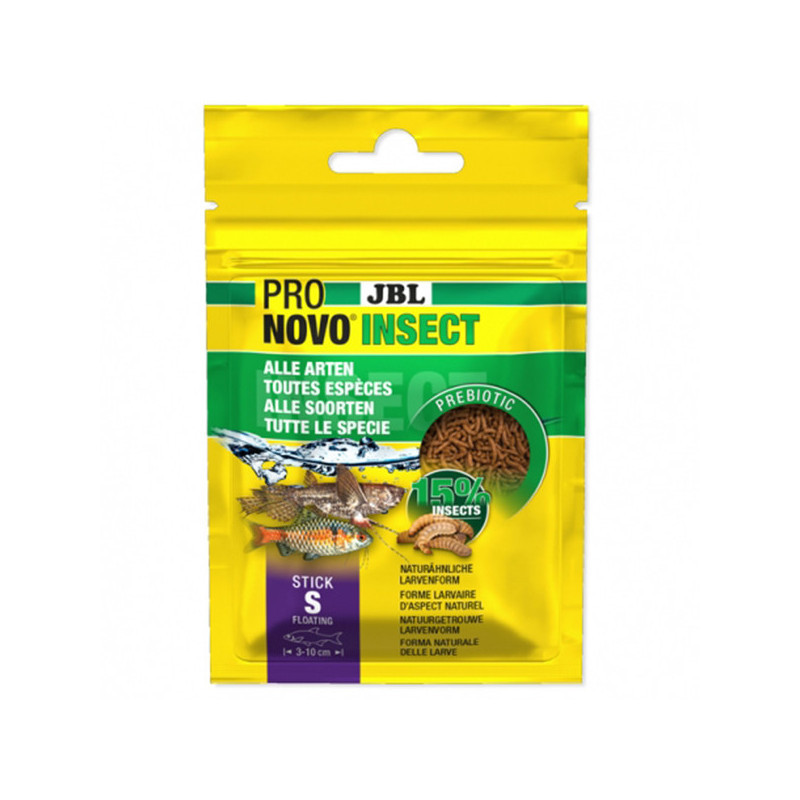 Nourriture pour poissons d'aquarium ProNovo Insect Sticks S 10g - JBL - JBL-3130000
