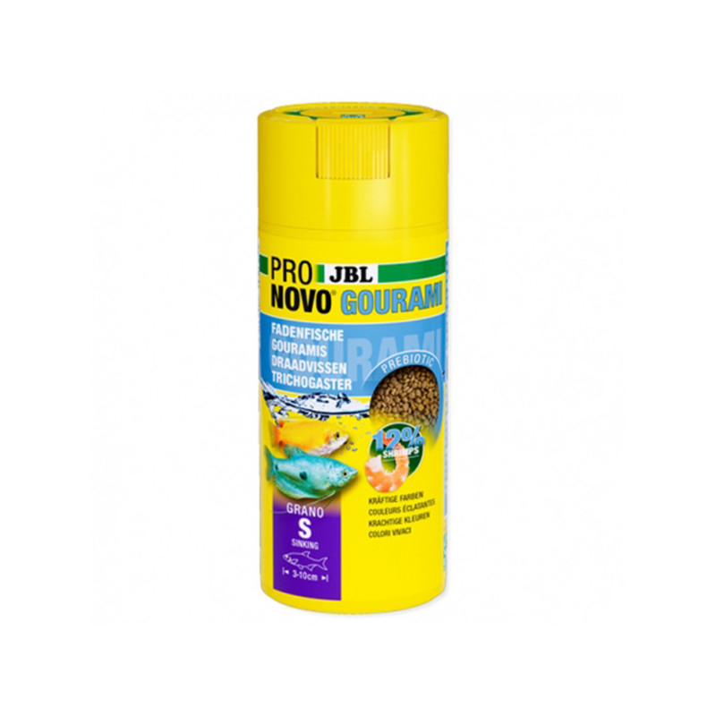 Nourriture pour gouramy d'aquarium ProNovo Gourami Grano S 115g - JBL - JBL-3130900