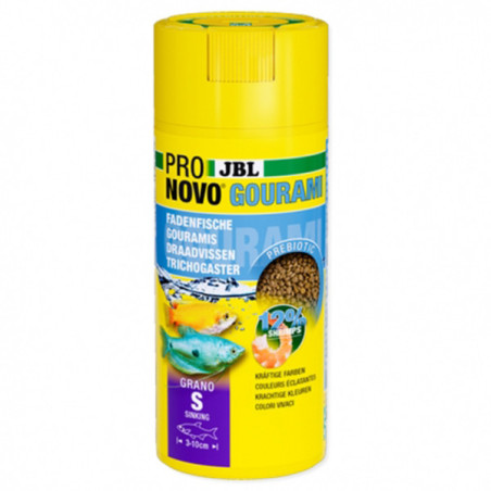 Nourriture pour gouramy d'aquarium ProNovo Gourami Grano S 115g - JBL - JBL-3130900