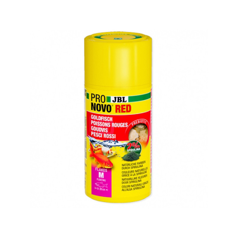 Aliment de base pour poissons rouges ProNovo Red Flakesm 18g - JBL - JBL-3131100