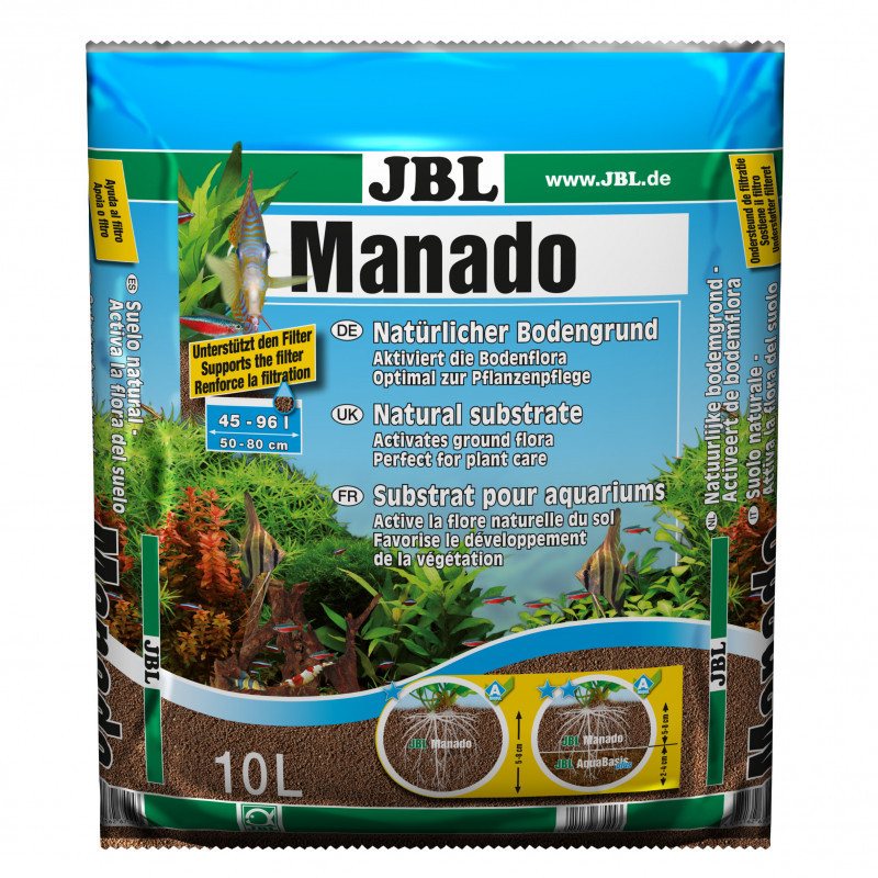 Substrat de sol pour aquarium Manado 10L -JBL - JBL-6702400