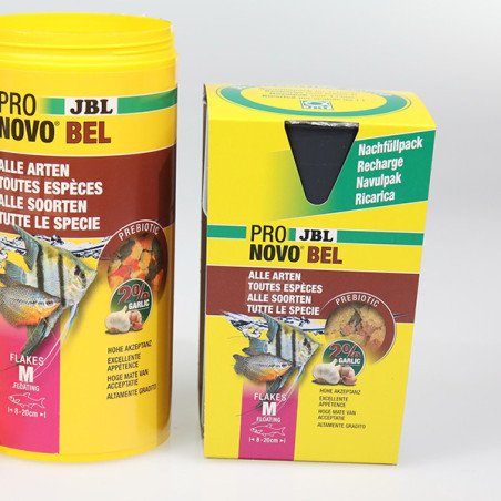 Aliment de base en flocons tous poissons Pronovo Bel Flakesm 250ml - JBL - JBL-3110500