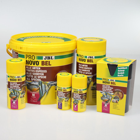 Aliment de base en flocons tous poissons Pronovo Bel Flakesm 250ml - JBL - JBL-3110500