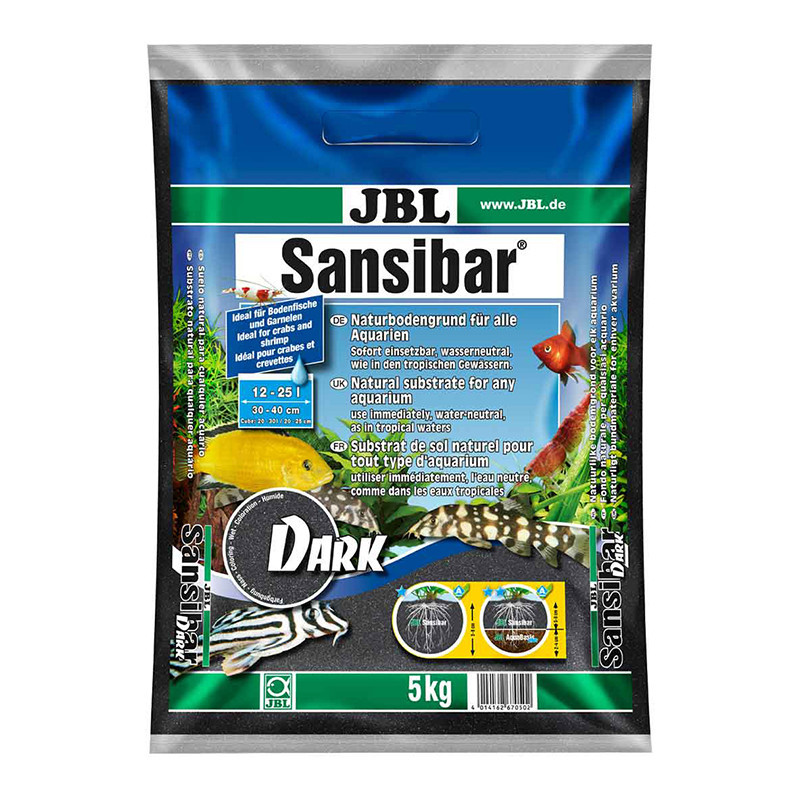 Sable noir pour aquarium Sansibar Black 5Kg - JBL - JBL-6705000